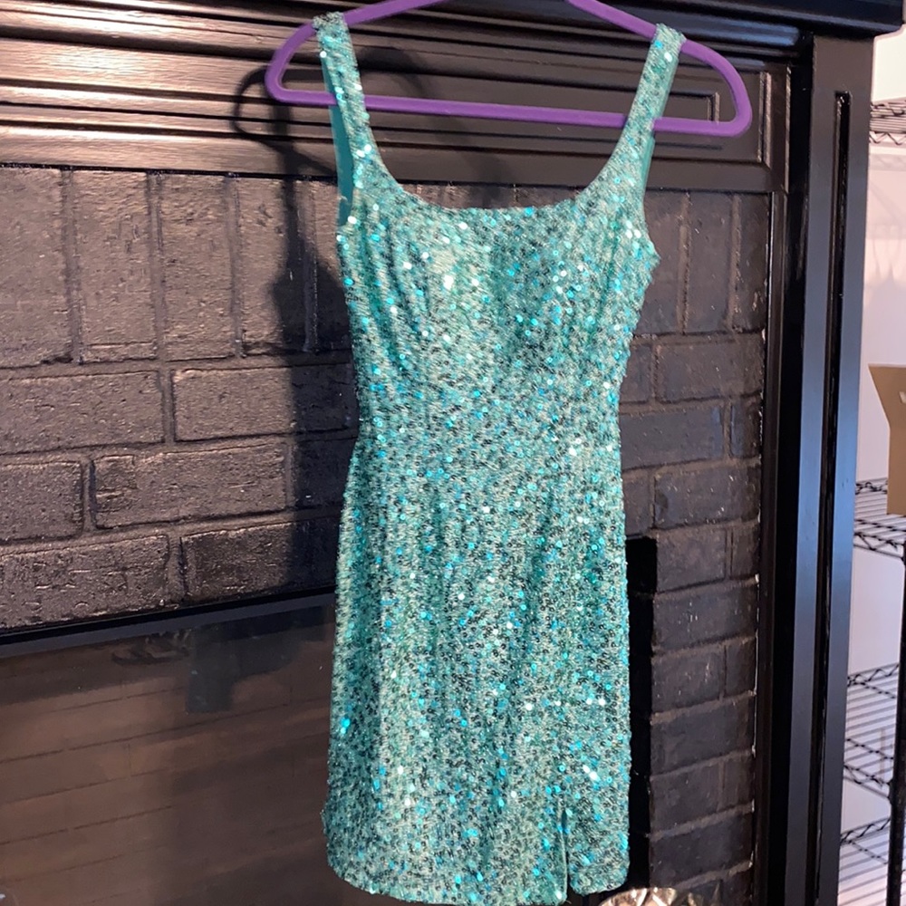 Sherri Hill Green Party Dress